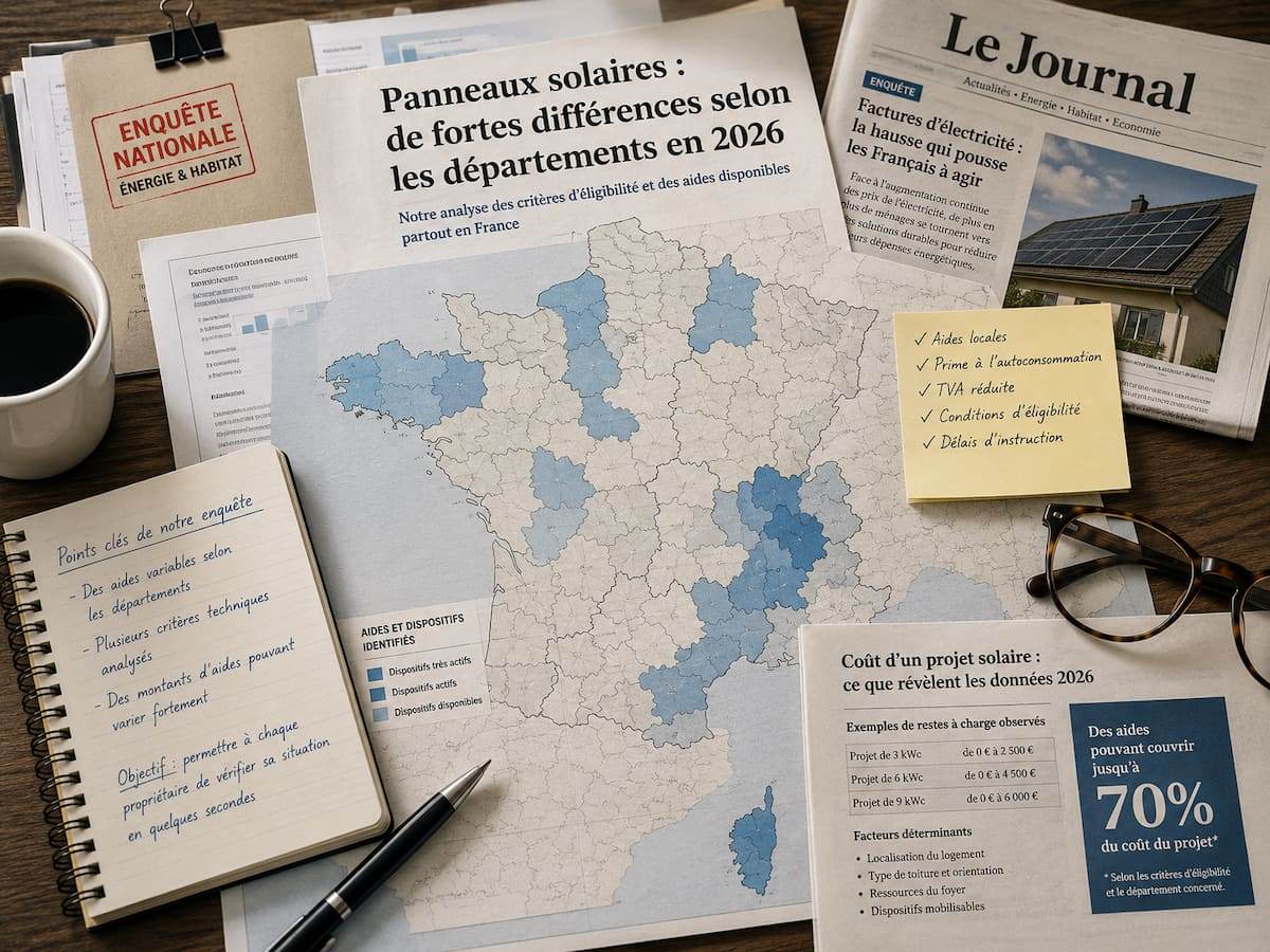 Enquête nationale sur les aides solaires en France